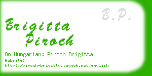 brigitta piroch business card